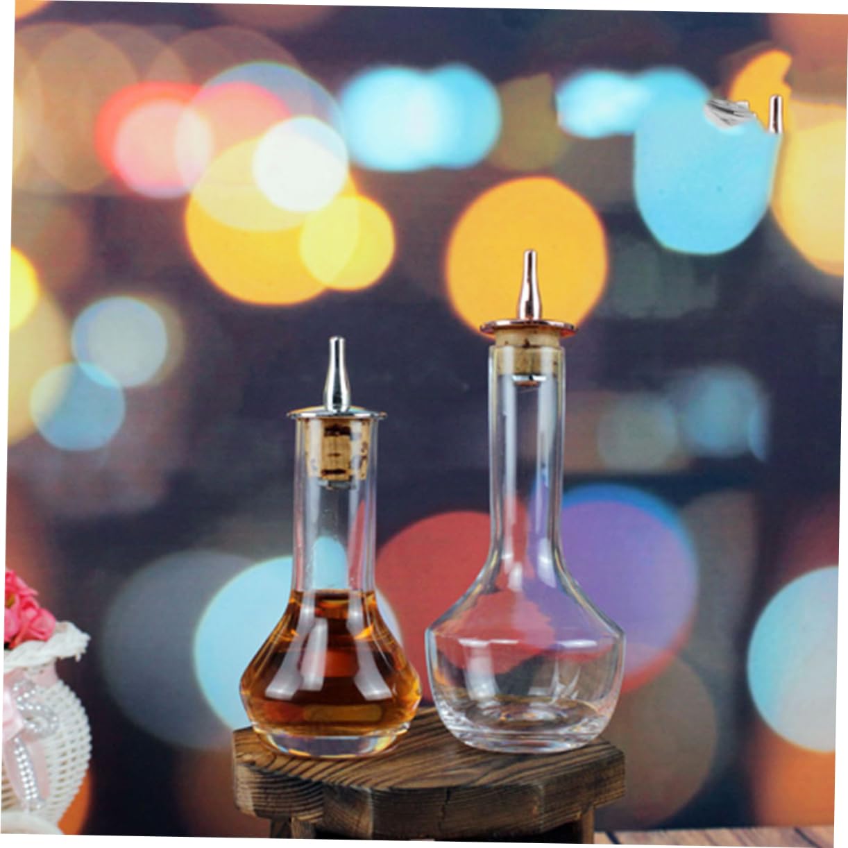 Decanter per vino rosso in cristallo, Mix Wine 90ml Decanter in vetro Whiskey Vodka Birra Dispenser Dimensioni compatte for feste Bar Uso domestico