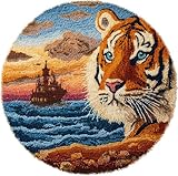 Chaque kit de crochet à nœuds contient tout le nécessaire pour réaliser un tapis rond : une toile à mailles, un diagramme facile à suivre, du fil prédécoupé et un crochet. Vous pouvez ainsi commencer immédiatement !