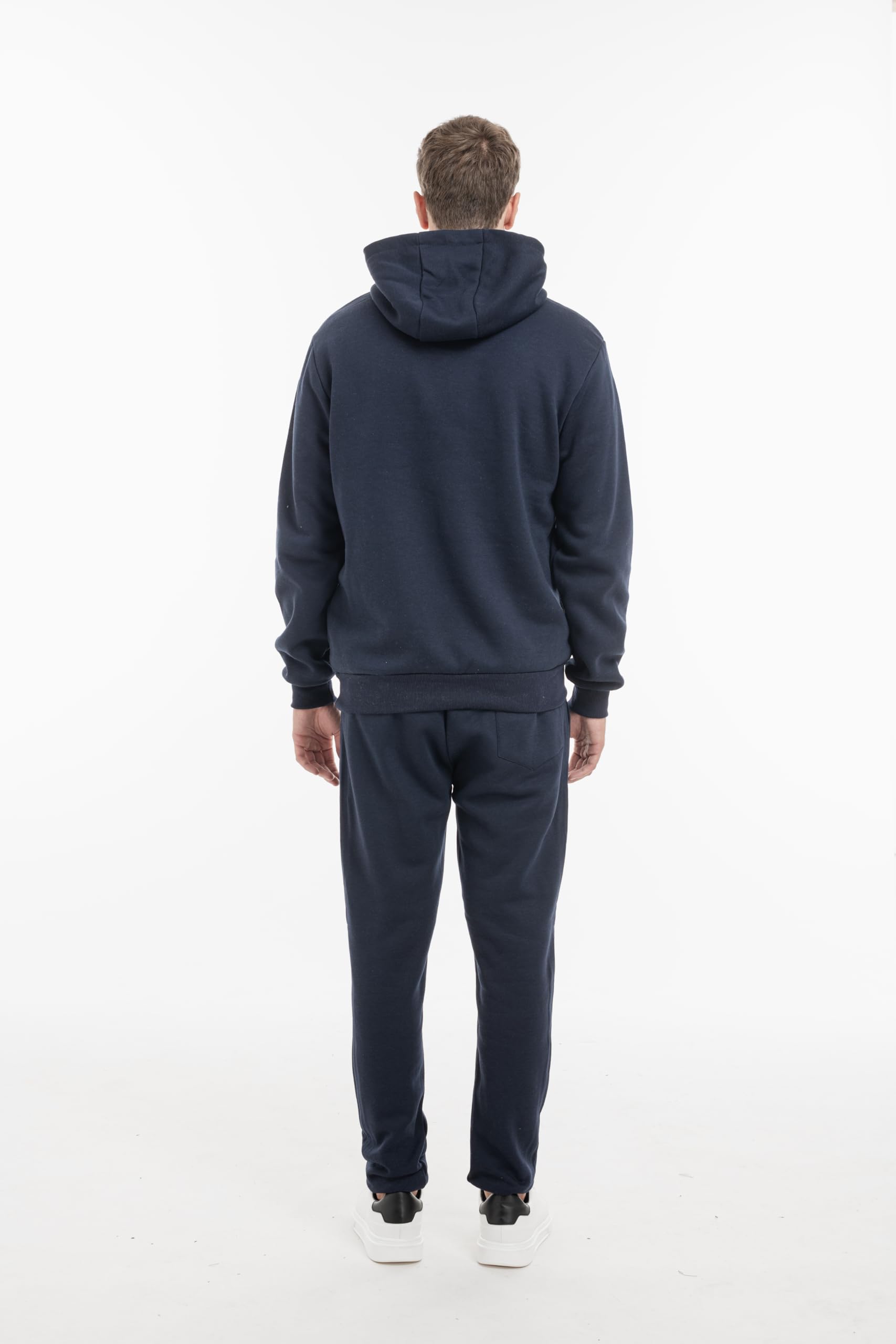TONY BACKER Tuta Uomo In Cotone Sportiva Con Chiusura Zip Completo Tuta In Casa