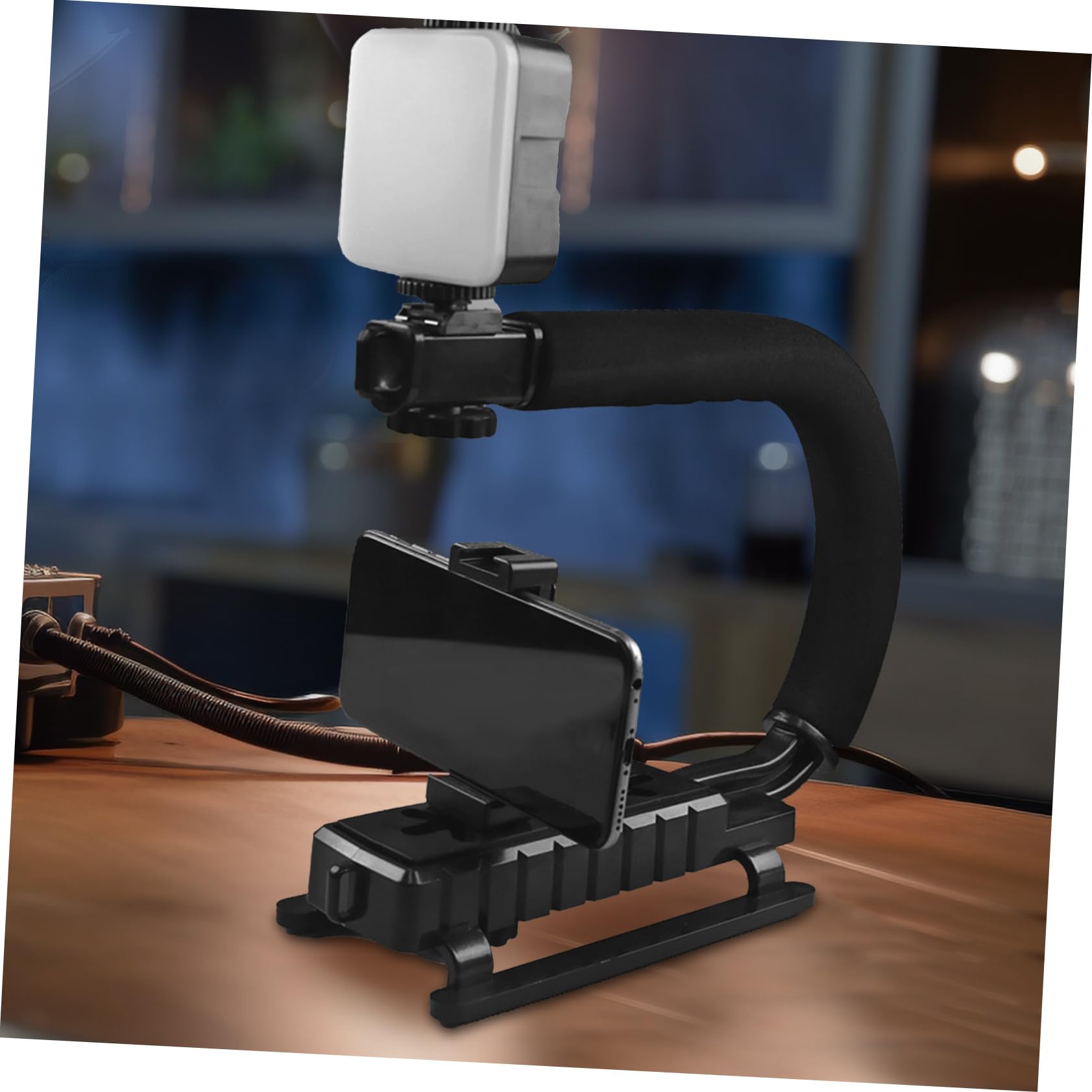 Hemobllo Stabilizzatore Per Fotocamera Portatile Con Maniglia Ergonomica Supporto Gimbal Per Dslr Compatibile Con Attrezzature Da Ripresa Design Shaped Per Stabilità e Durabilità
