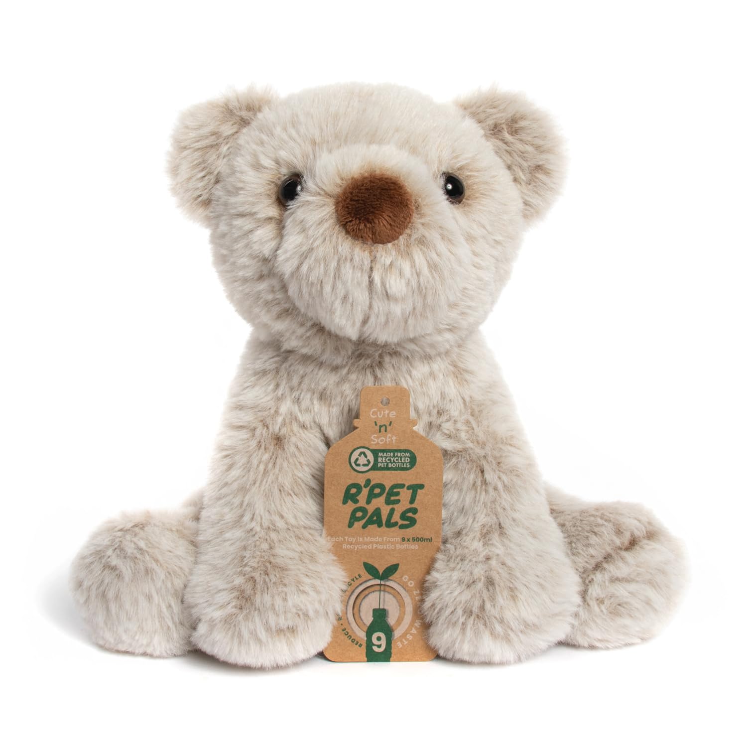 L & P Home & Gifts Lesser & Pavey Rpet Pals Barney Sitting Bear Teddy For Kids | Made Up of Recycled Bottles | Stuffed Animal Soft Toys | Ideal For Birthday or Baby Gift