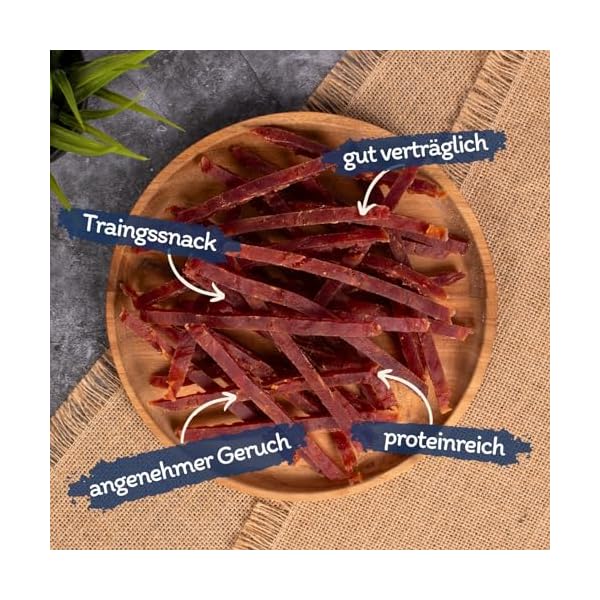 Lyra Pet® 1 kg Entenbrustabschnitte | Geschmackvoller Kausnack | Leckerli auch für Welpen und ältere Hunde | Fettarmes Hundefutter | Gut verträglich | Wiederverschließbarer Beutel – Bild 3