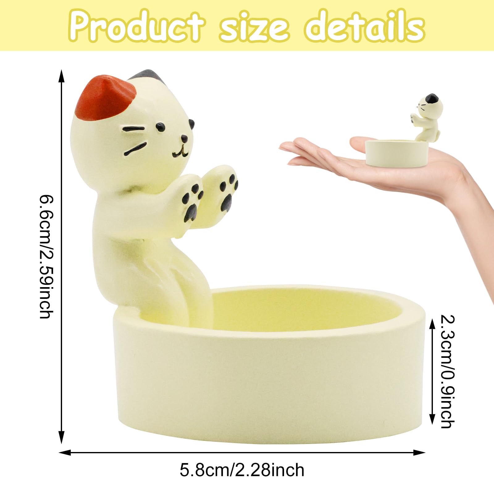 SHENGUIG Photophore Patte De Chiot Blanc - Bougeoir En Résine