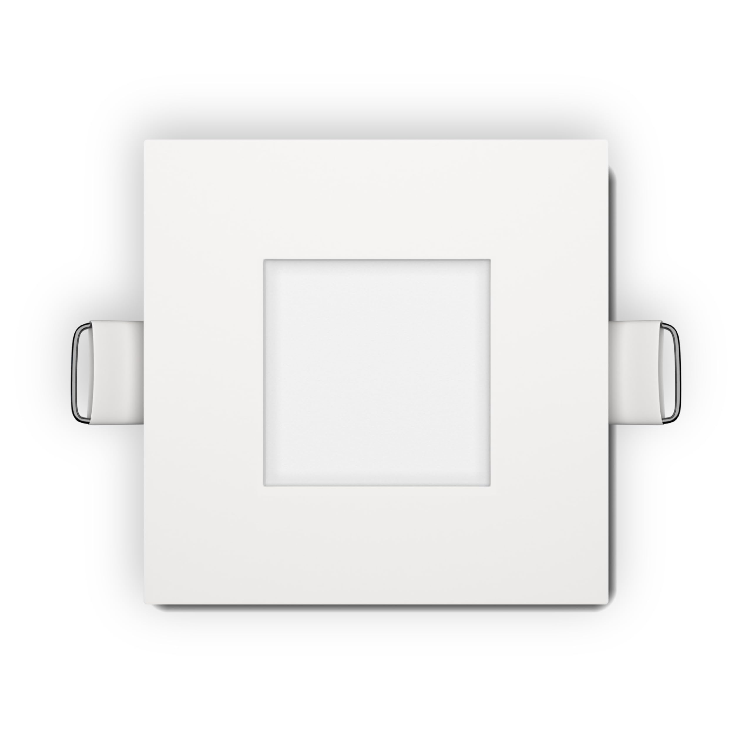 goodlite 3-inch 8w - led recessed ultra-thin square slim wafer downlight, dimmable (triac), 500 lumens, 5 color selectable 27k-30k-35k-41k-50k, cri 90+, etl listed, 50k hour, 50w equal, 1ct (g-20225)