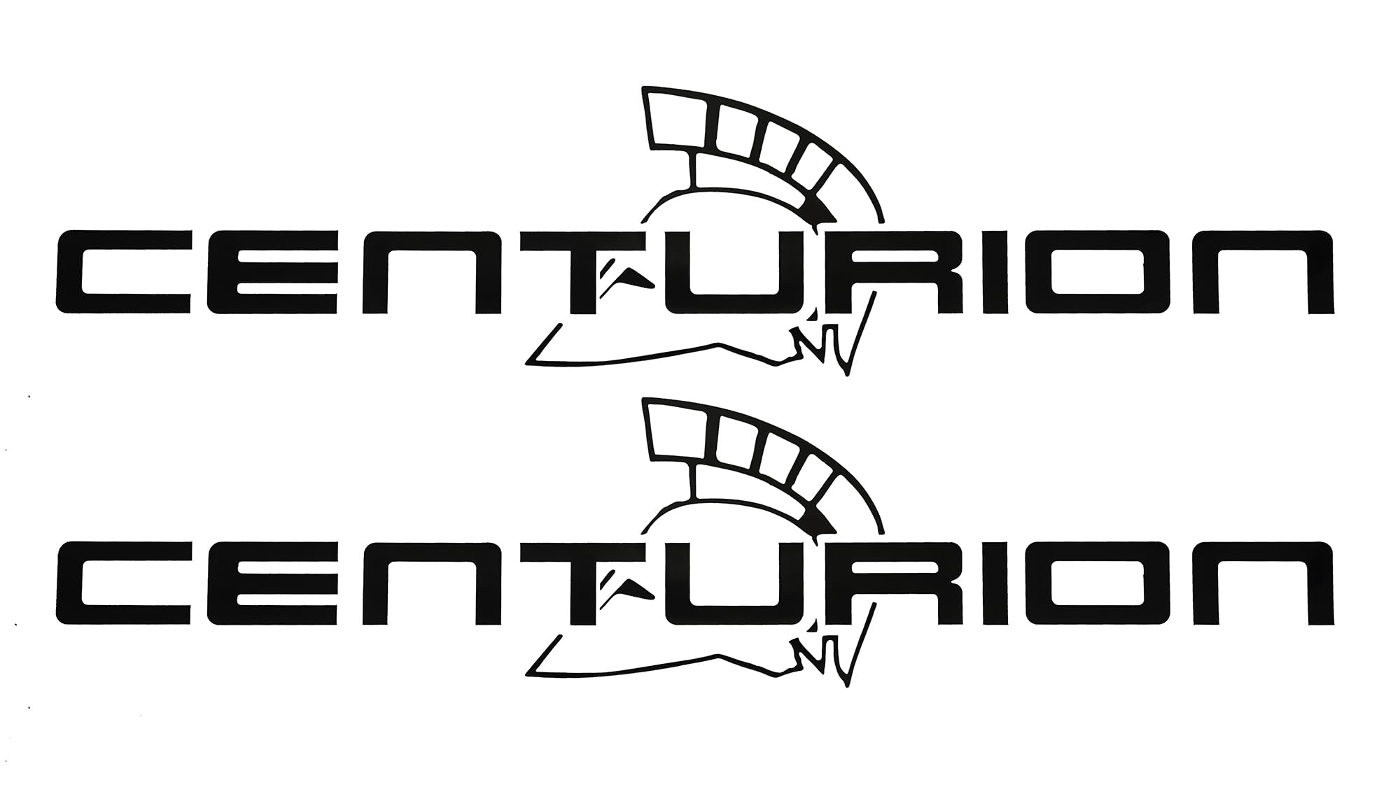 2Pc Set Centurion Vinyl Decal Stickers Boat Outboard Motor Suitable for Centurion