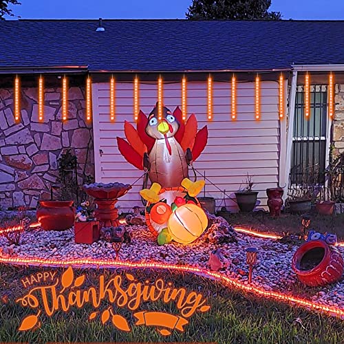 Yeguo Orange Solar Halloween Lights, 2 Pack Each 33Ft 100 Led Rope Lights Outdoor thumb #7