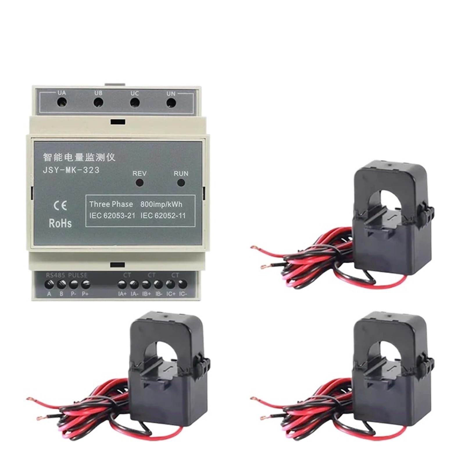 Capteur d'énergie triphasé Modbus JSY-MK323-SC100 haute précision