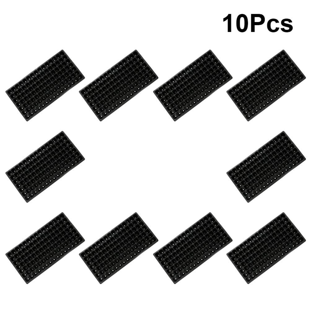 10 Pièces Semences Sprout Plateau La Germination des Graines Plateau 105 Cellules Pépinière Pots Trous Agropyre Producteur pour Bureau À La Maison Jardin Semis La Plantation de