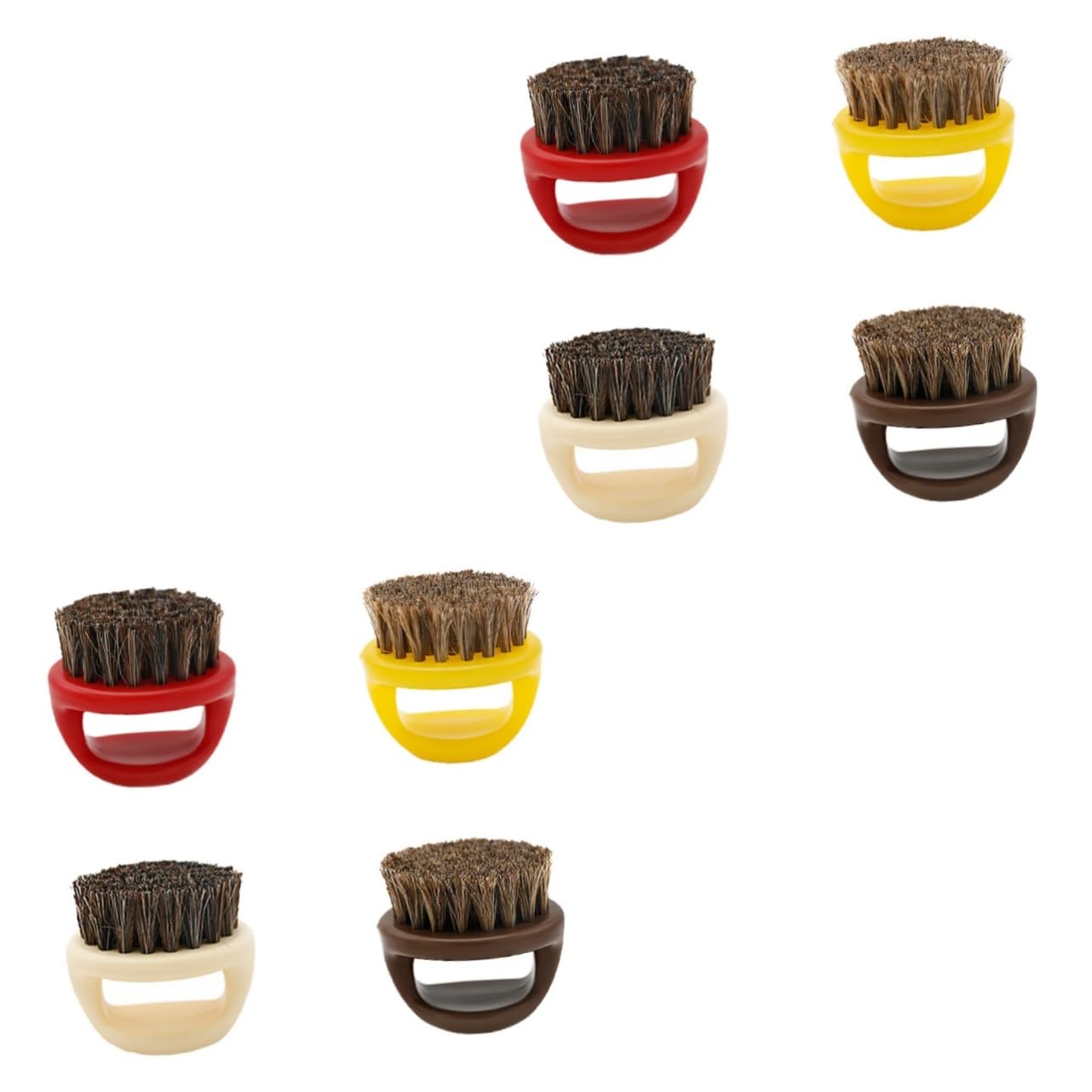 MAGICLULU 8 Pz Pennello per barba criniera testata dell'olio spazzola per la pulizia spazzole per pulire la barba spazzola per pettine beard brush maschile di setole nylon