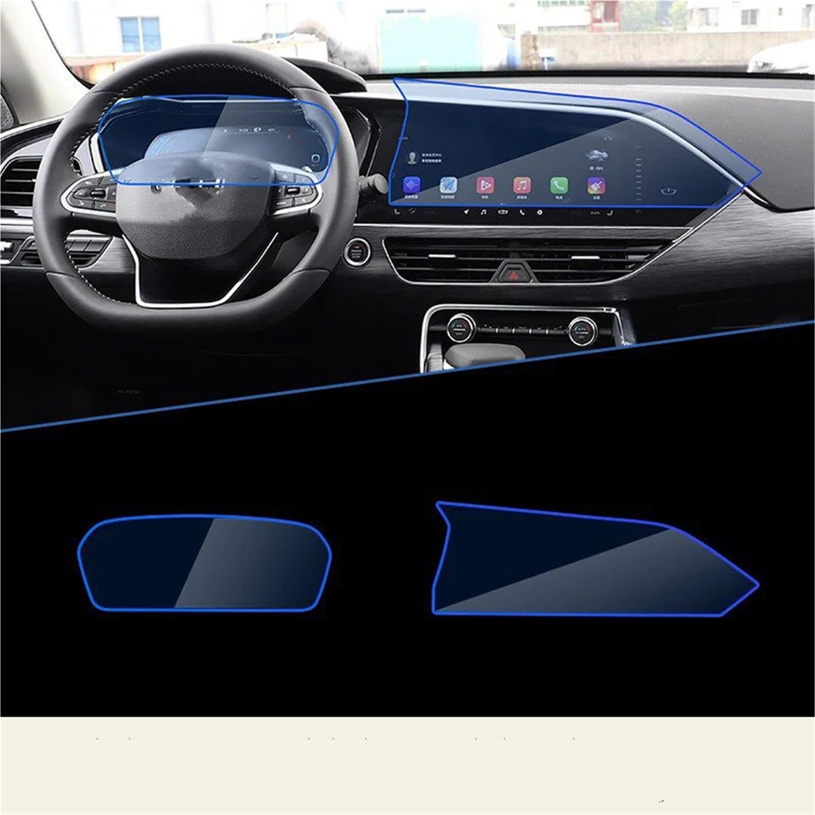 Osłona ekranu Geely Tugella FY11 2019 nawigacja GPS