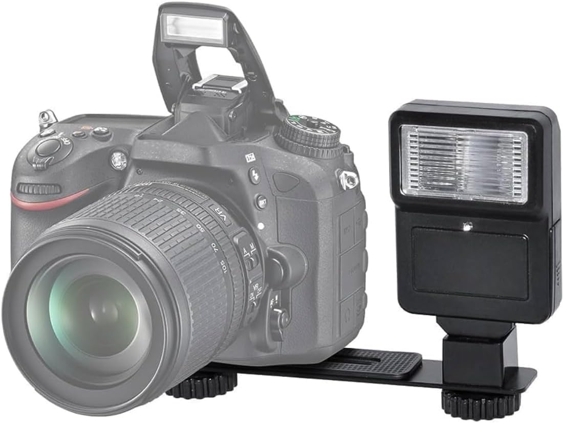 Digital Camera Flash with Shoe Bracket for Sony, Nikon, Canon, Pentax, Olympus & More Cameras & Camcorders