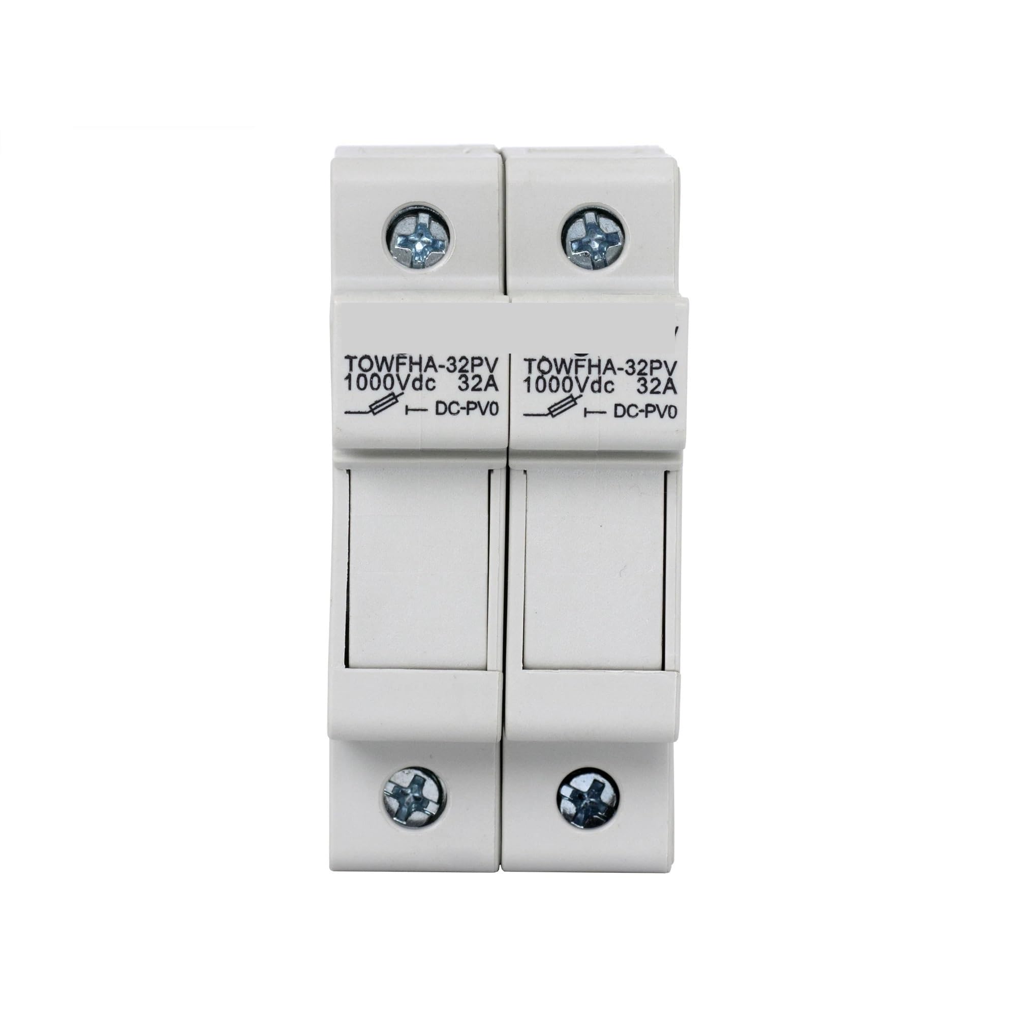 10 * 38mm Hohe Spannung Solar PV 2P Parallel DC Sicherung Halter 1000V Mit PV Sicherungen 3A-25A 1Pcs(15A)