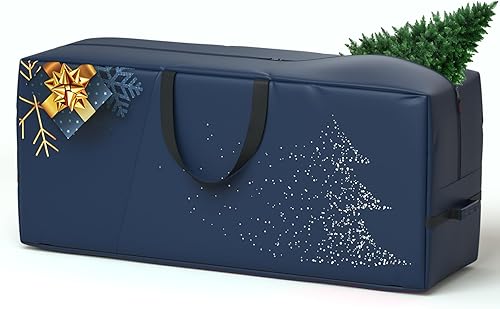 Nueva actualización bolsa de almacenamiento para árbol de Navidad, bolsas para árbol de Navidad de 7.5 pies, poliéster Oxford 600D resistente con