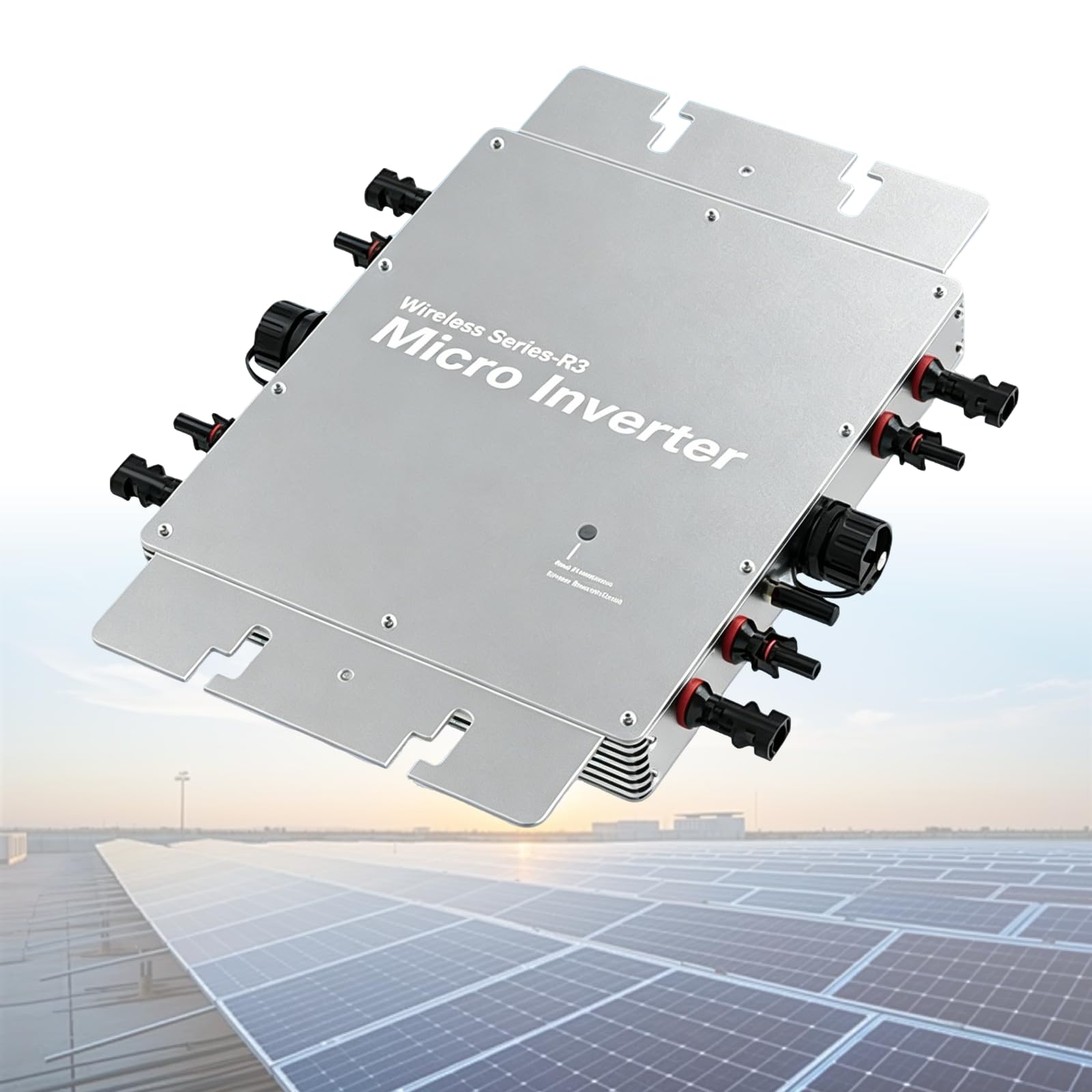 ZHENYUWANG Solar inverter, MPPT micro solar inverter, grid-connected inverter converter with WiFi mobile monitoring system 1600W