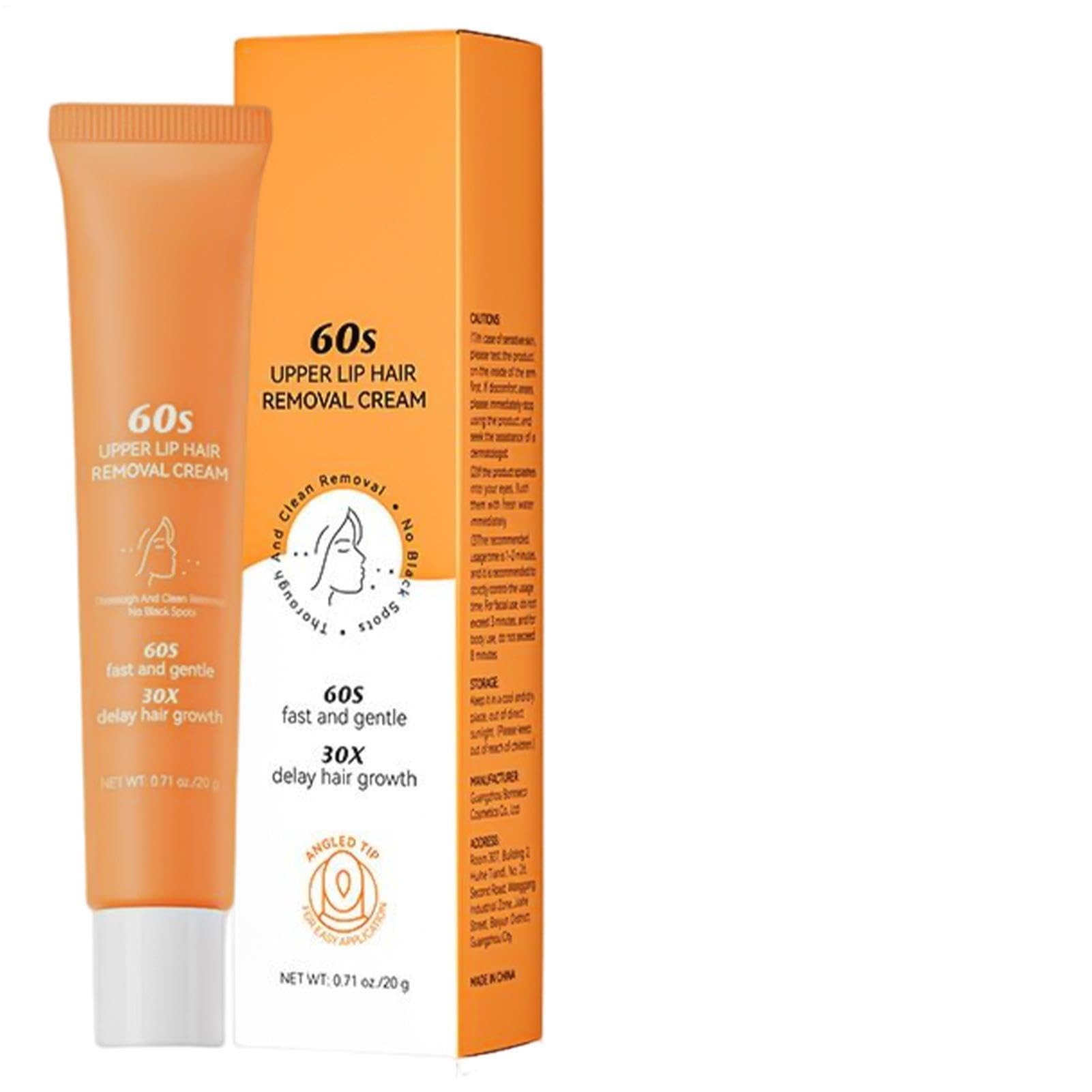 Crema Depilatoria Facial - Crema depilatoria eficaz sin dolor para la cara, Depilación de labio para mujeres, crema depilatoria piel sensible para labio, cejas