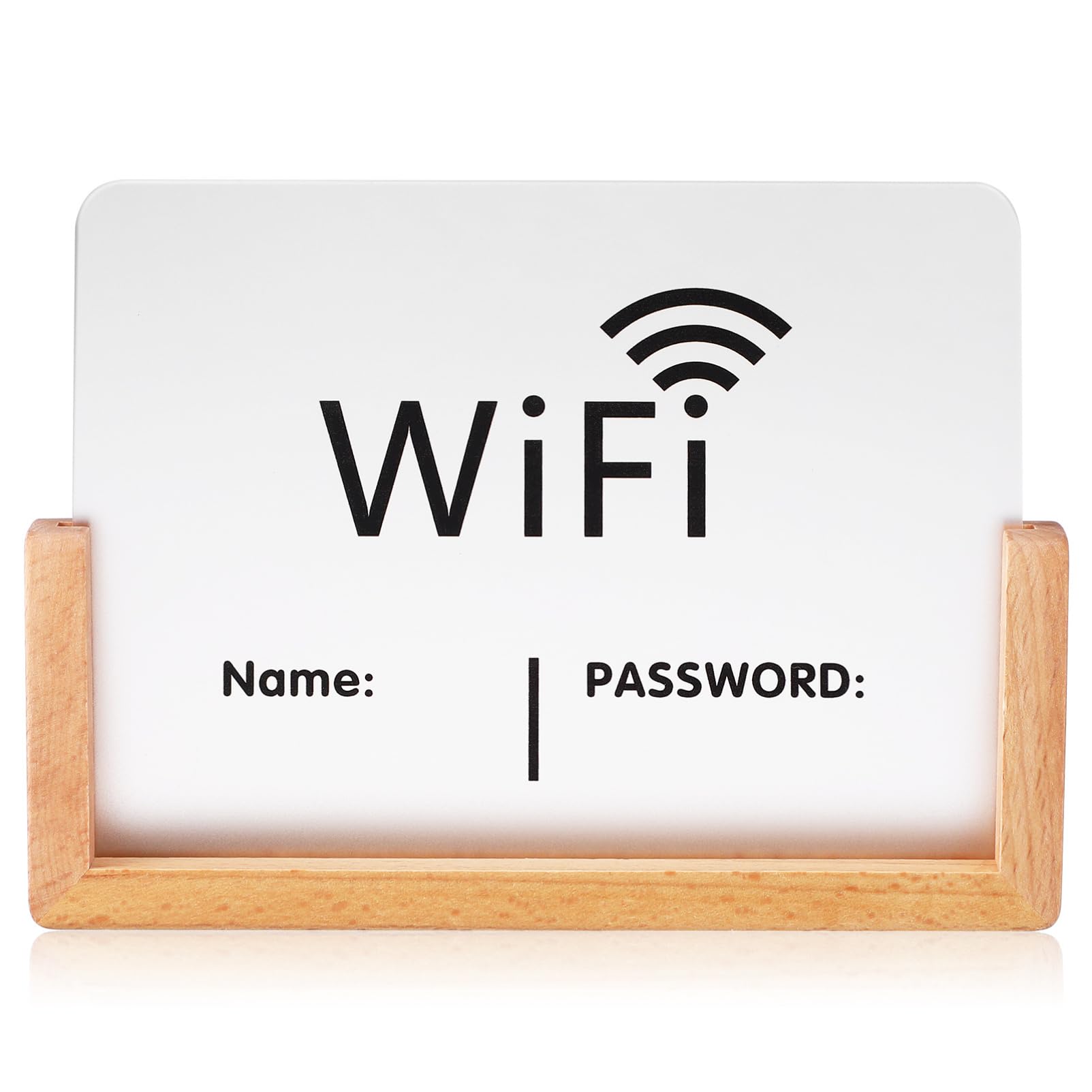 Mobestech Cartel De Wifi Soporte De Letrero De Contraseña Wifi Para Negocios Señal De Acceso Para Invitados
