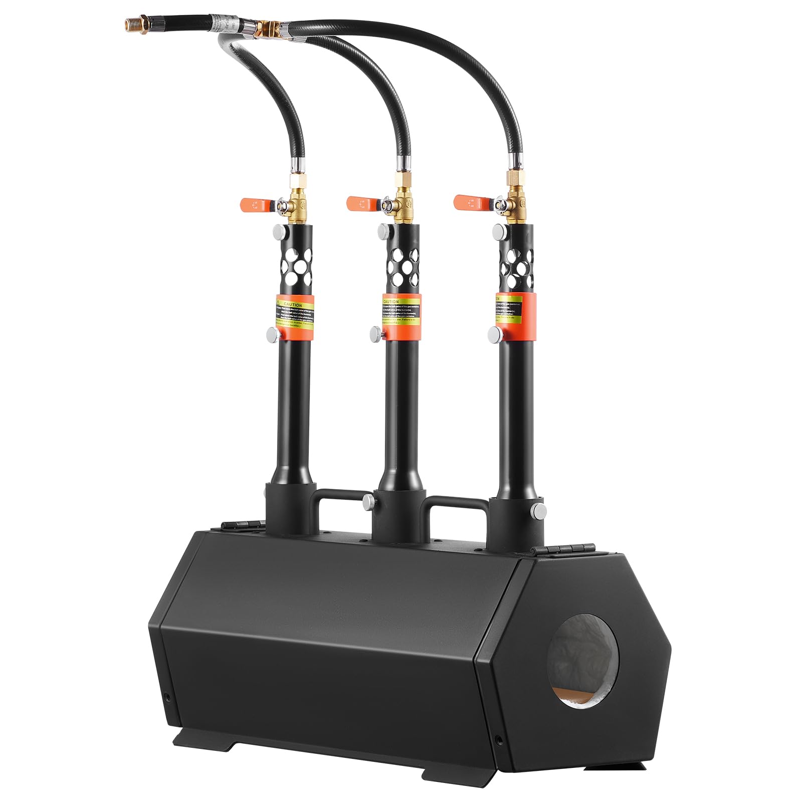 VEVOR Forja de Gas Propano 3 Quemadores, Horno de Fusión de Propano Temperatura Máx 1427 ℃, Horno de Forja de Gas Portátil, Fabricación de Cuchillos, Forja de Metales para Cuchilleros, Herreros
