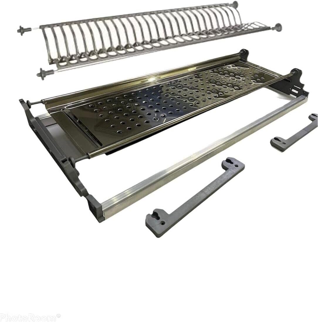 Évier De Cuisine Encastrable Inox 86 Cm Avec égouttoir Et Bac à Gouttes - Idéal Pour Rénovation !