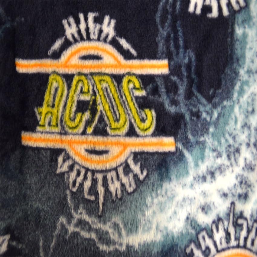 MJC Mens AC/DC Band High Voltage Album Art Fleece Lounge Pants2