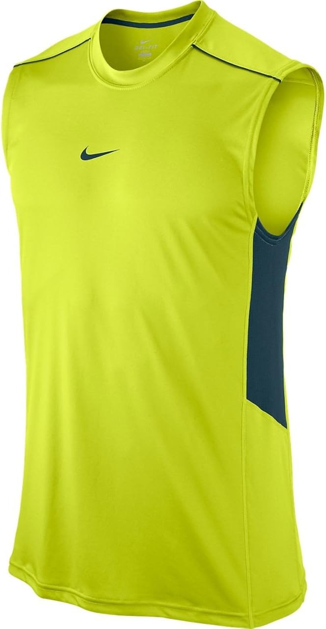 Nike Men's DriFit Legacy Sleeveless Training TopVolt/Dark TealMedium