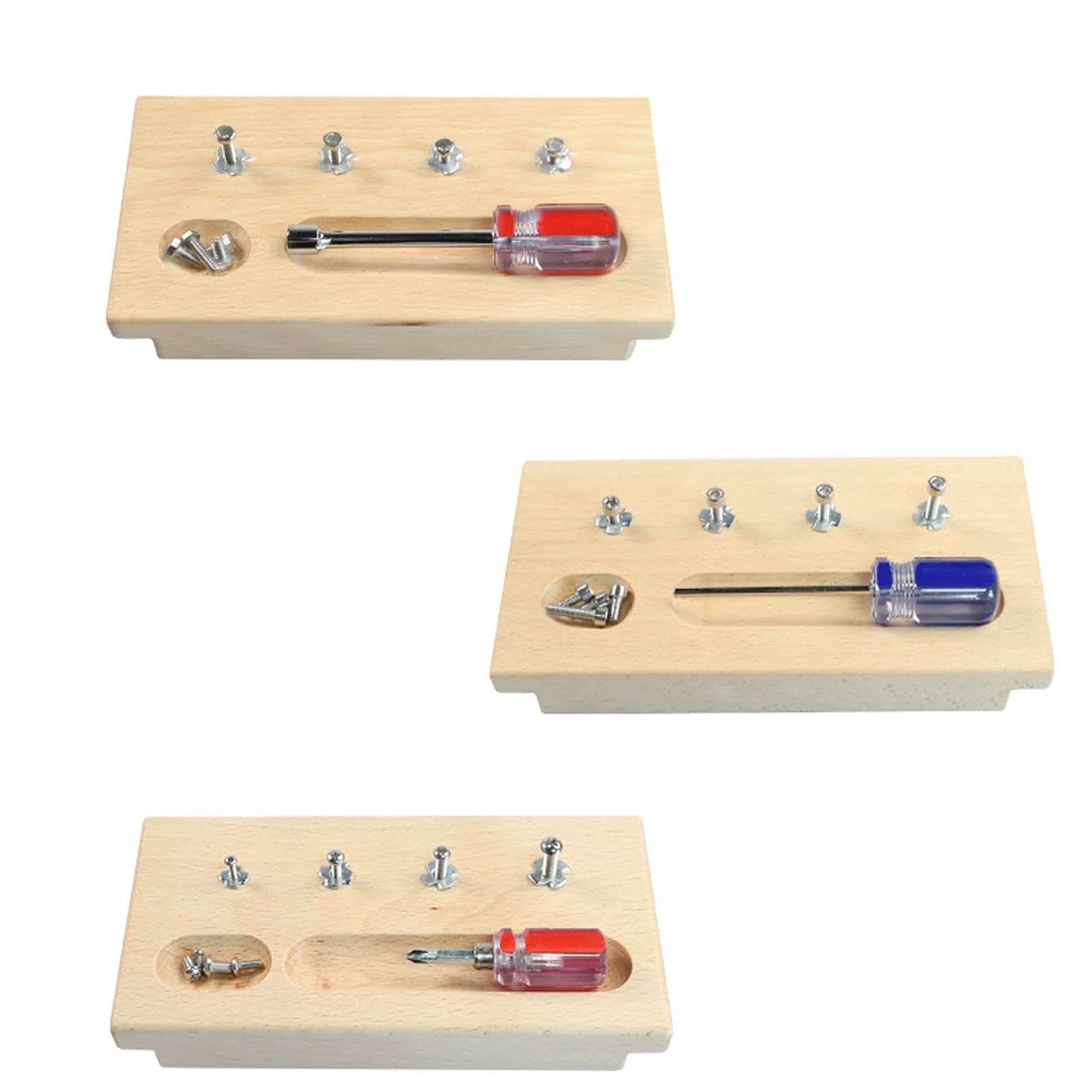 Set Tavole cacciavite Legno Montessori