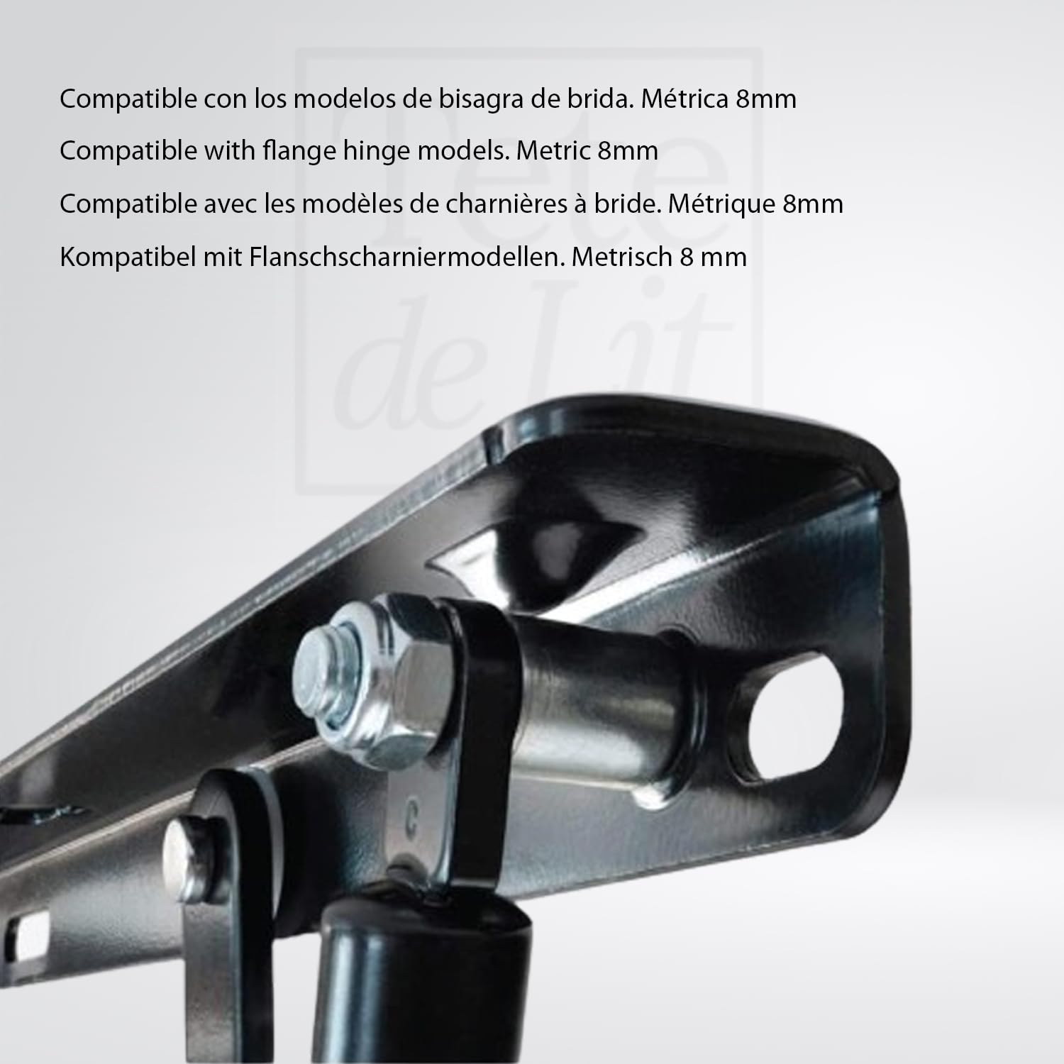 El Herrero Juego de 2 amortiguadores o Resortes de Gas | Hidráulico De Gas para Canapé (1150N Brida M8)