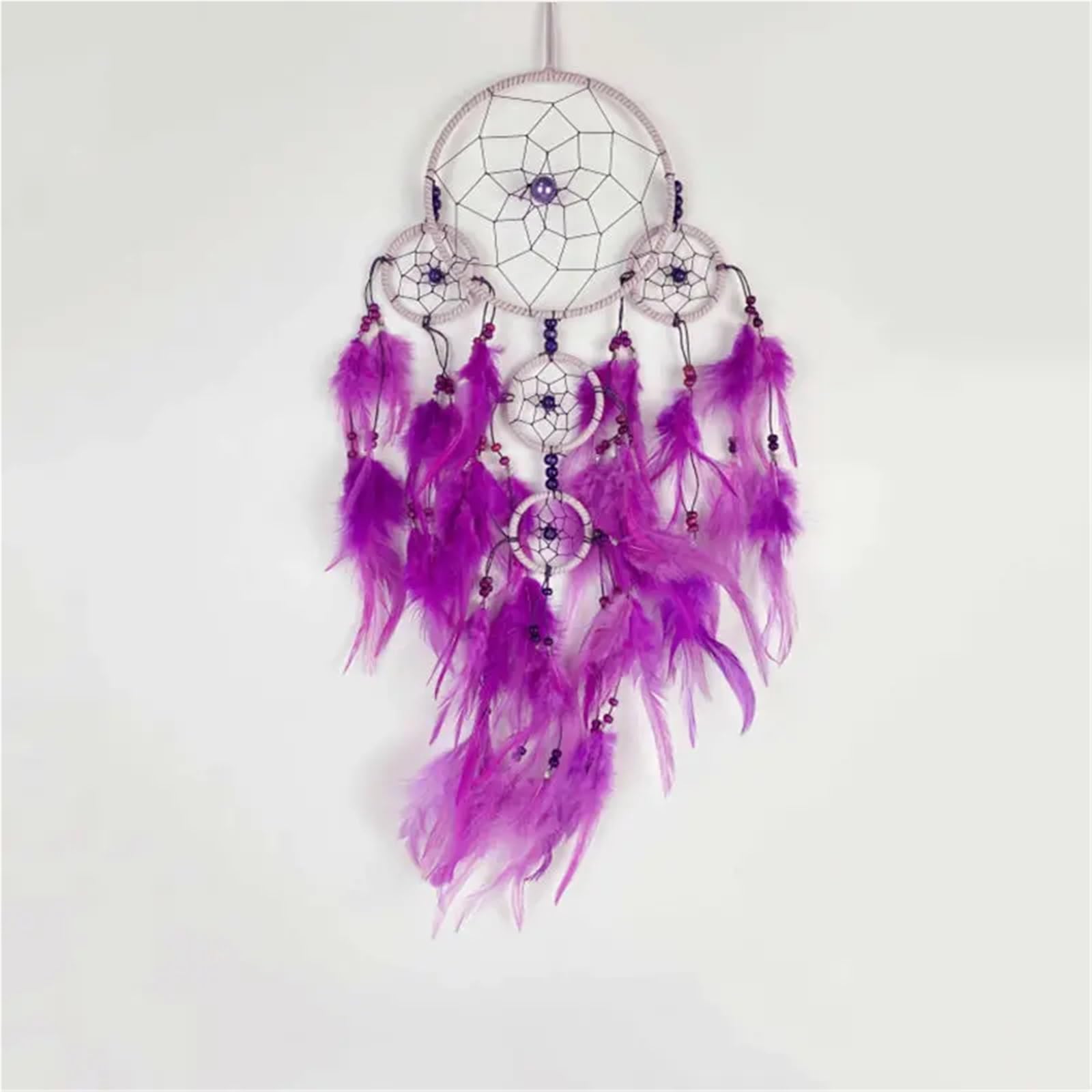 Acchiappasogni 2 pezzi di acchiappasogni da appendere alla parete, decorazioni for la casa, grande, interni, soggiorno, decorazione estetica artistica(Purple)