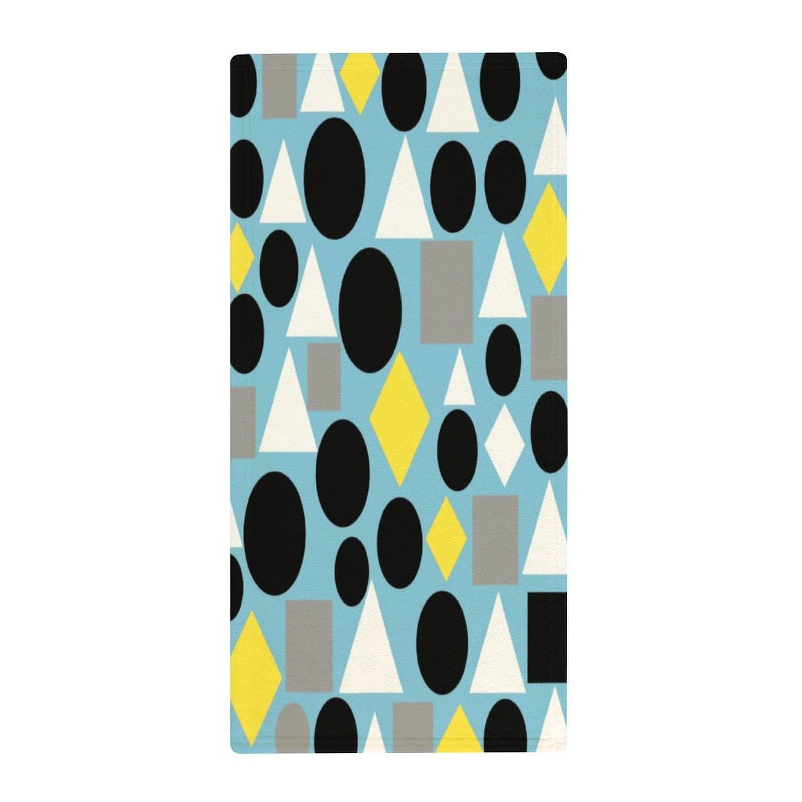 Fekiloot Style Irregular Geometry Towels For Bathroom, Bath Towels 13.8 X 28.7 Inch, Hand Towel Multipurpose Use As Bath Fitness, Bathroom, Shower, Sports, Yoga Towel