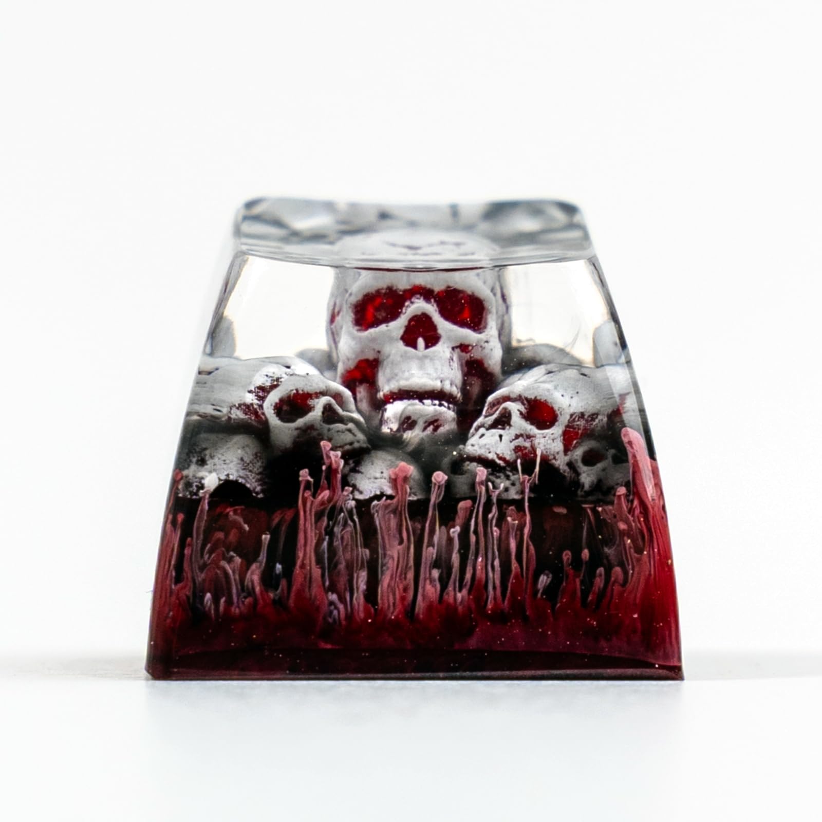 ULTRAEQUIP Artisan Keycaps Skull Resin Skull keycap ESC Custom 1U SA Prolfile Handmade Keycaps for MX Switch Mechanical Keyboards Key Cap