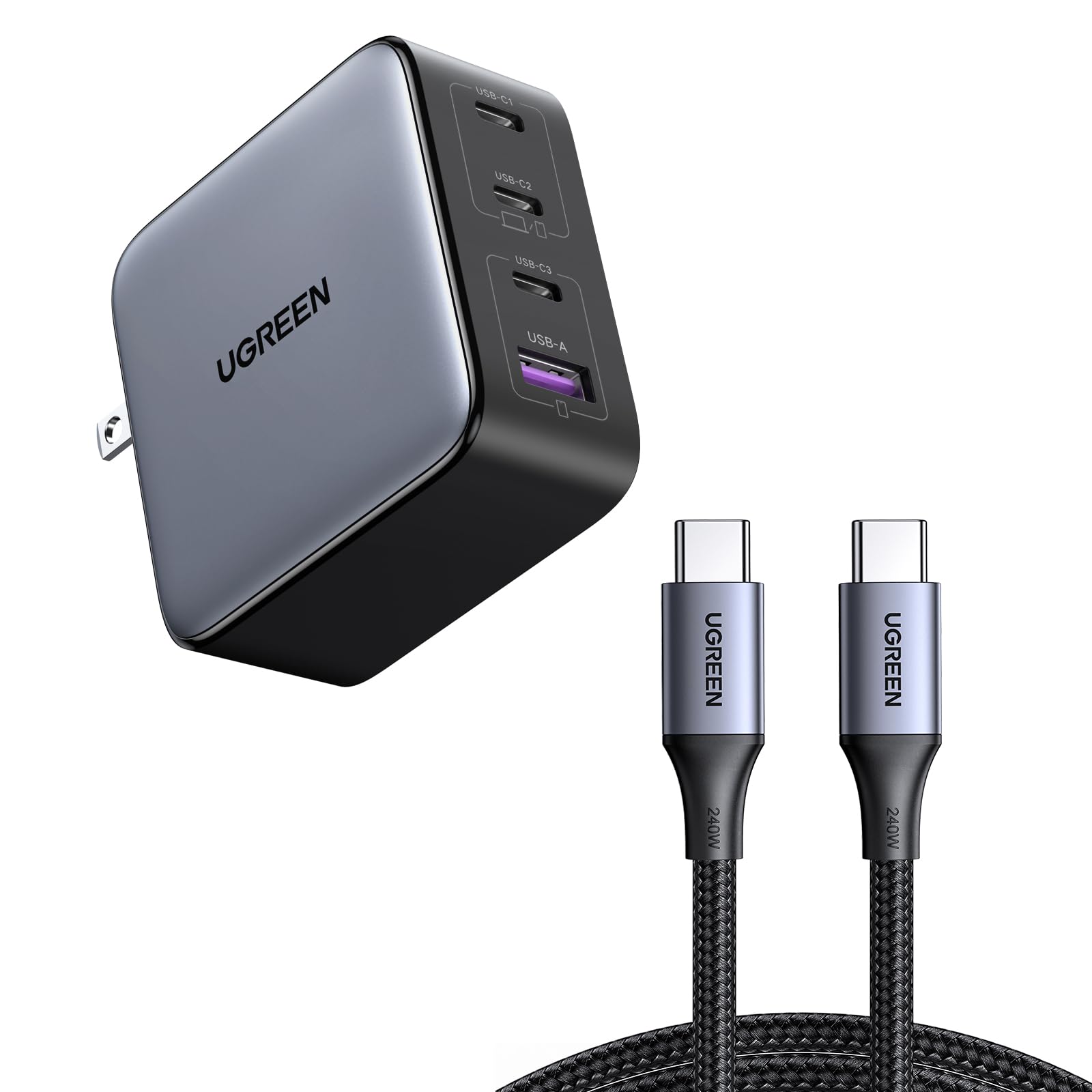 UGREEN 100W USB C Charger Bundle with 240W USB C Cable