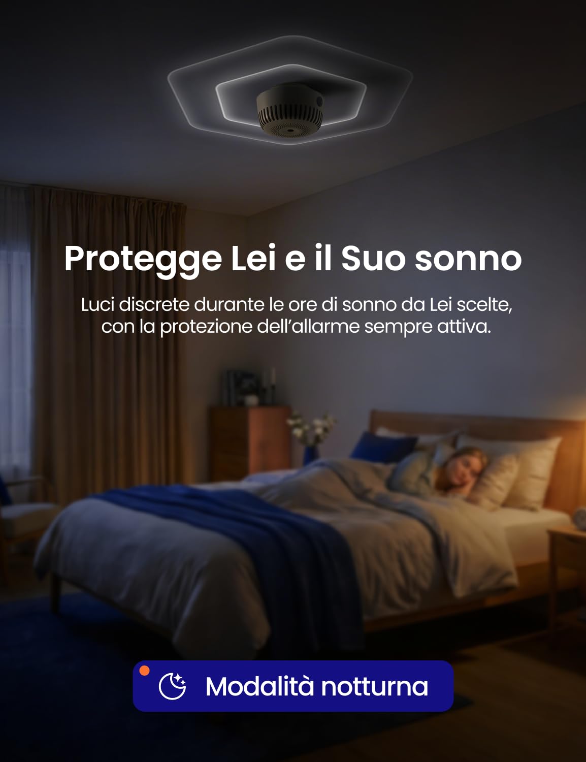 AGESLINK Rilevatore di fumo WIFI, Certificazione EN 14604, ASW-iR, 1 Pezzo