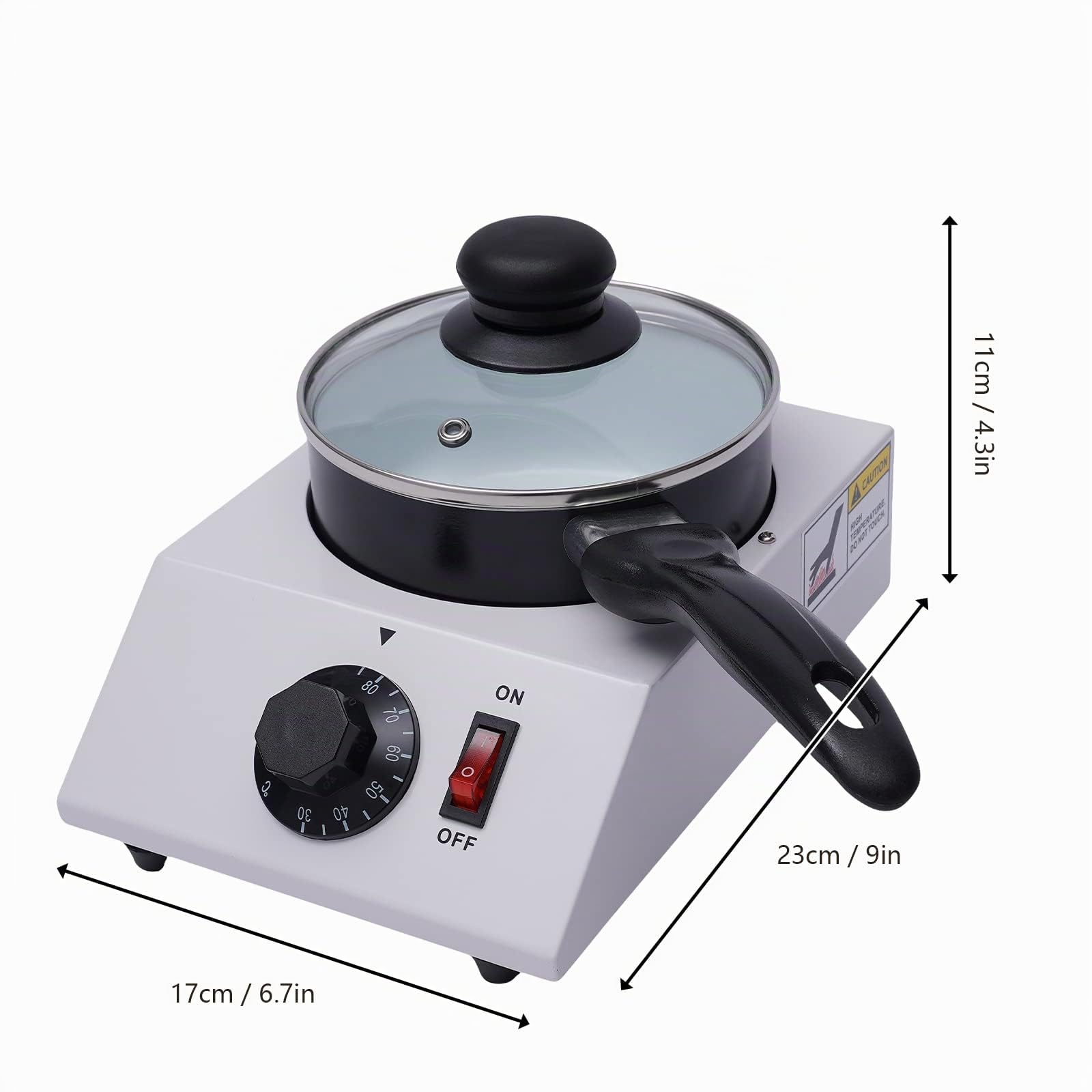 Fondeur de chocolat électrique, 40 W, pour faire fondre du chocolat solide en sauce, pour les chocolats amateurs