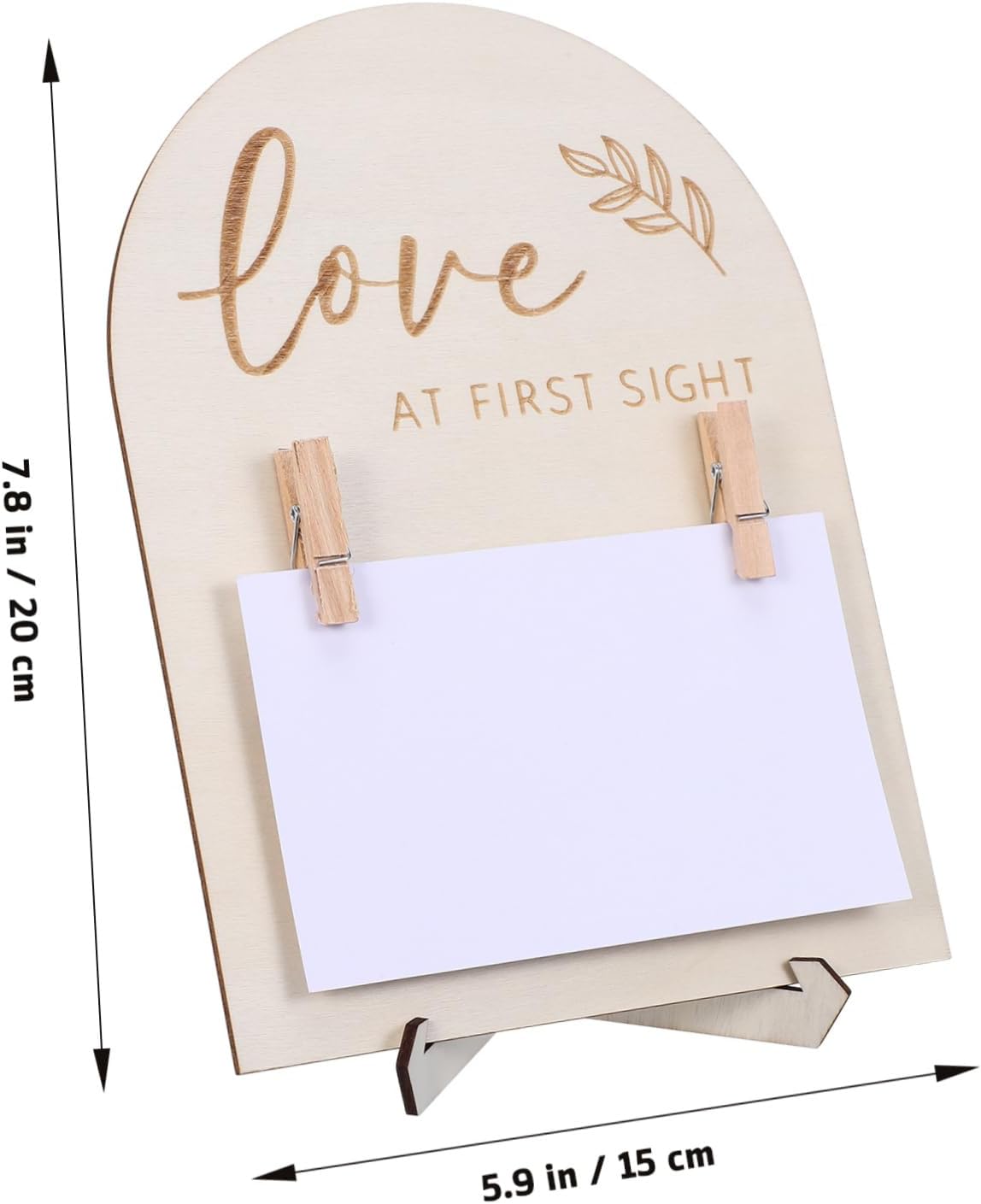 SUPVOX Ultrasonic Photo Frame Name Welcome Nursery Picture Frame Sonogram Photo Decor Girl Shower Sonogram Picture Heartbeat Display Boxwood