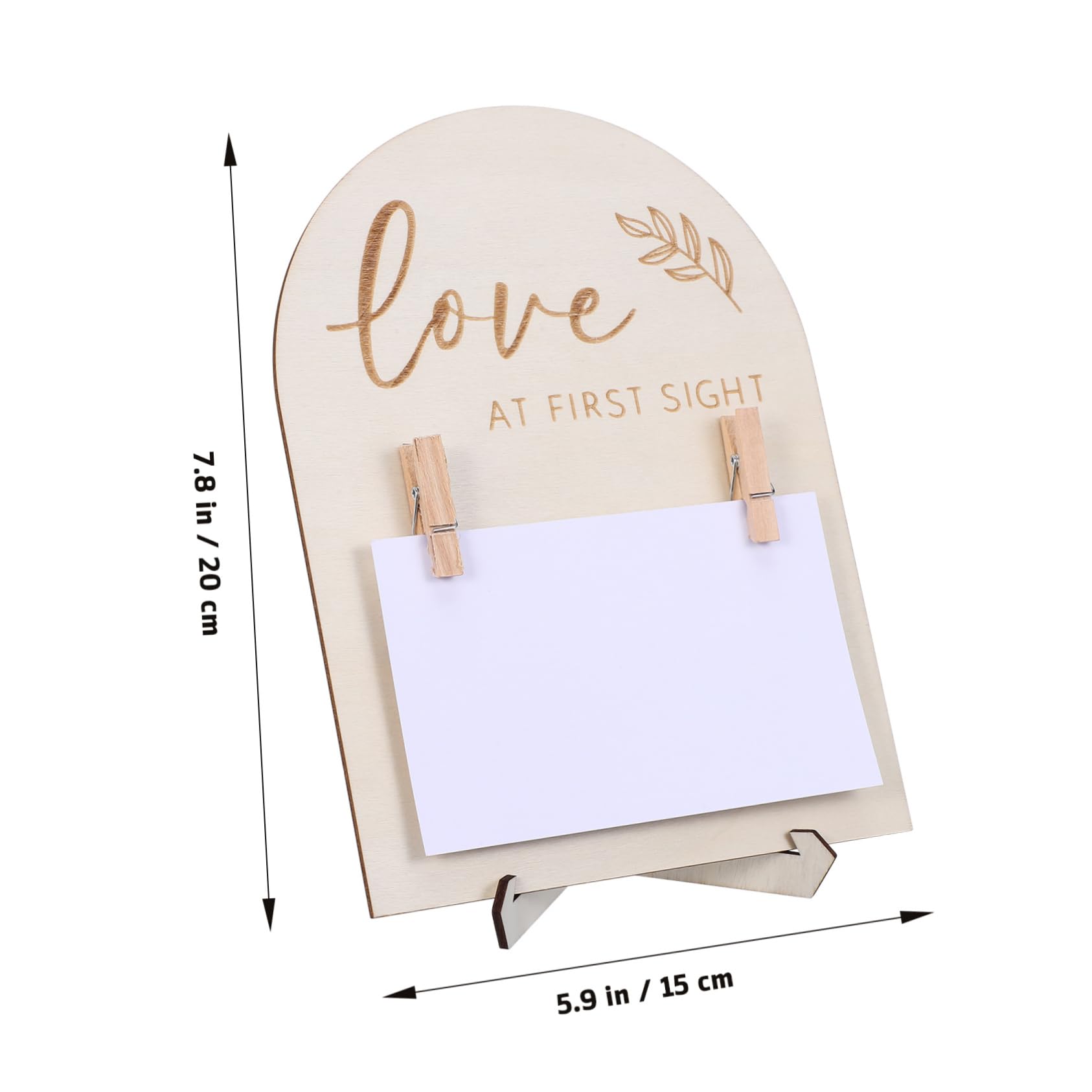 SUPVOX Ultrasonic Photo Frame Name Welcome Nursery Picture Frame Sonogram Photo Frame Decor Girl Shower Sonogram Picture Frame Heartbeat Photo Display Frame Boxwood