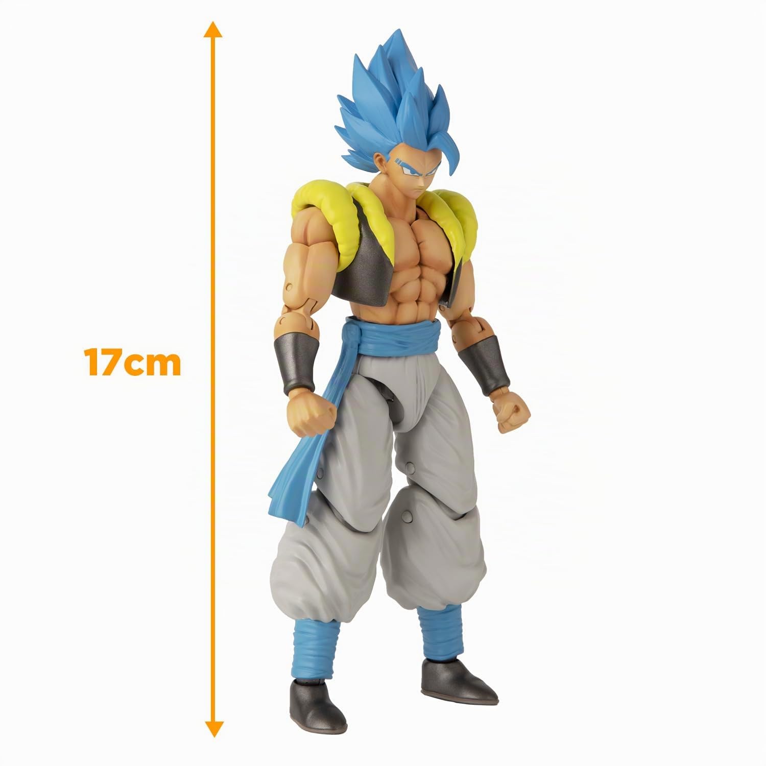 Dragon Ball Super Bandai Figurina Dragon Stars 17 cm - Super Saiyan Blue Gogeta - Figurina d'azione articolata - Licenza ufficiale Dragon Ball - Giocattolo per bambini 4 anni e + - 36187J