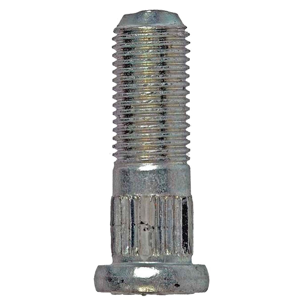 Dorman Autograde Rear Right Hand Thread Wheel Stud (610-336.1) - Dorman Wheel Stud 610-336.1 - WHEEL STUD - M12-1.25 Serrated Wheel Stud - 12.45mm Knurl, 37.5mm Length - Wheel Bolt - Wheel Stud - These wheel lug studs are made of carbon steel and tested to demanding automotive industry standards to ensure strength, longevity and safety. - General Motors 2008-89, Suzuki 2017-89