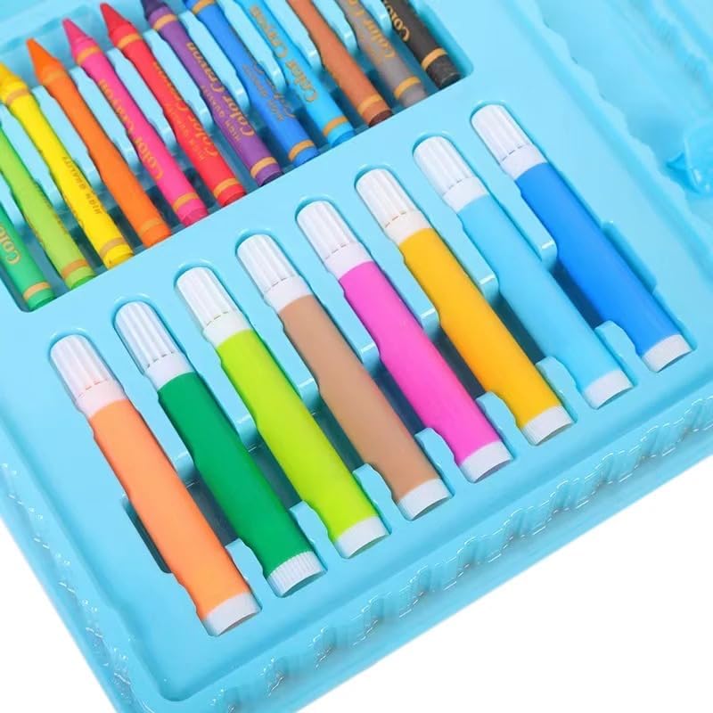 Image of Bluebell 42 Pcs Drawing Set for Kids| Art Set Box | Pencil Crayons Colors Water Color Sketch Pens Set for Kids