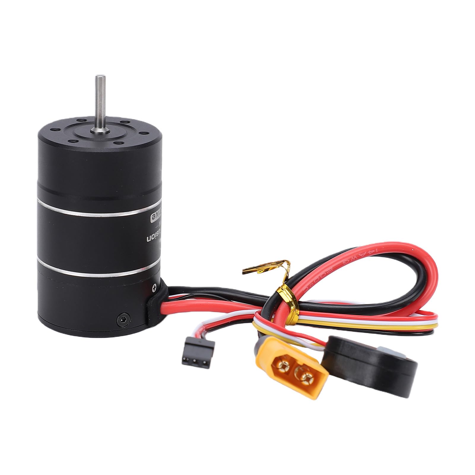 Focket Silnik Bezszczotkowy 3660 1800KV z Regulatorem 40A ESC, Czujnik FOC | Odporny na deszcz silnik łodzi RC, wbudowany enkoder magnetyczny, programowalny dla gąsienicy 1/10, 6,0 V/7,4 V/8,4 V BEC