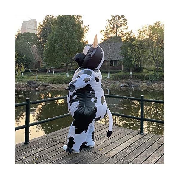 Arokibui inflatable cow costume for women funny blow up costume for cosplay party festival halloween costume adult size - image 5