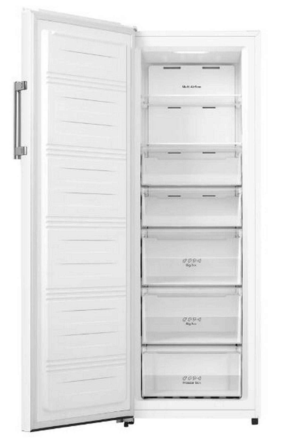 INFINITON Congelador Vertical CV-A174B, 240 Litros, 172 cm de Altura, No Frost Total, Fast freezing, Función Eco-Smart, Puerta reversibles, E, Blanco