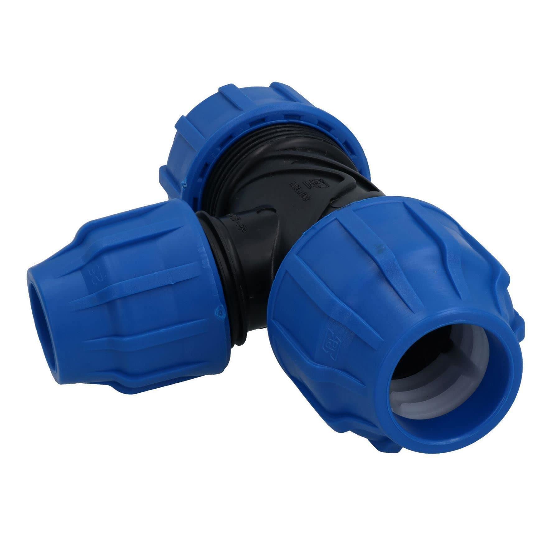 32 x 25 x 32 mm MDPE Tee T-Piece Conector de acoplamiento de tubería de agua 5 unidades