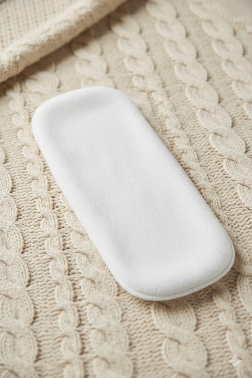 Kritiu 4-Layer Booster Pads for Cloth Diaper | High Absorbent 4 Layer Washable and Reusable | Wet Free Booster Inserts | The Ultimate Baby Cloth Diaper Soaker Inserts (White Pack Of 8) - Image 3 thumbnail