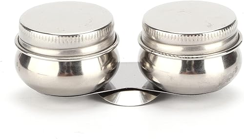 Arandela de pincel, limpiador de pinceles de acero inoxidable con contenedor de doble gota, soporte para pinceles de pintura al óleo