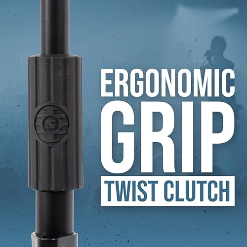 Miniatura 3 de Shure by Gator - Soporte de micrófono trípode con altura ajustable, pluma telescópica y embrague giratorio estándar; (SH-TRIPODSTANDTBM)