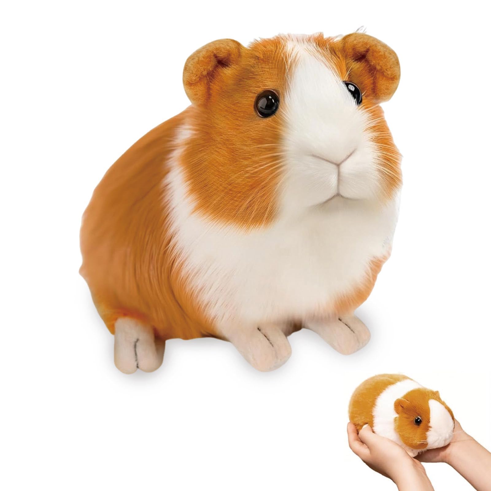 Guinea Pig Toys, Cuddly Soft Guinea Pigs Soft Toy for Kids, Guinea Pig Teddy Cuddly Stuffed Plush, Realistic Animal Toys for Valentine's Day Birthday Party Favors Companions, Gifts or Girls & Boys