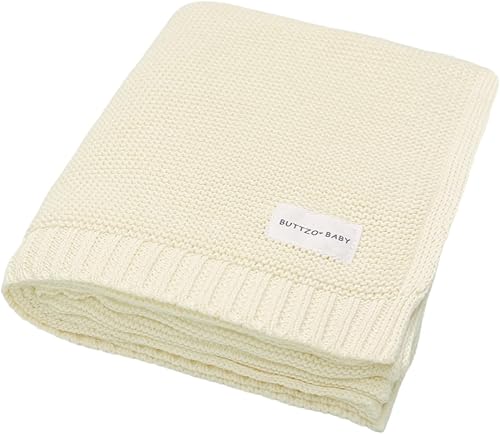 Miniatura 1 de Manta de punto 100% algodón para bebés y niñas, manta cálida y acogedora de algodón suave para bebés, recién nacidos, guardería, niña, manta, cuna,