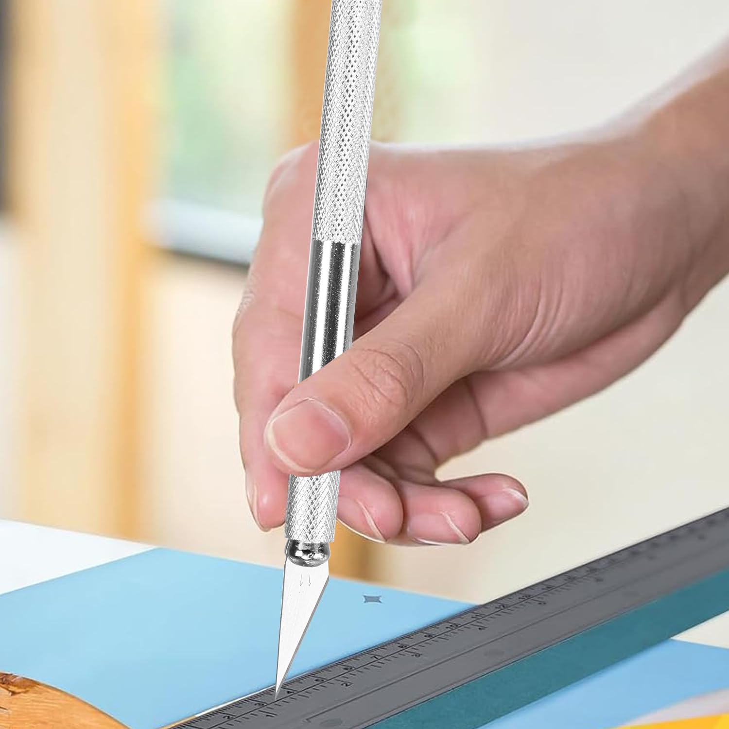 Kit de herramientas de papel pintado, herramientas de envoltura de vinilo, cortador de papel pintado, herramienta profesional para empapelar con herramienta de corte, rasqueta de fieltro para papel