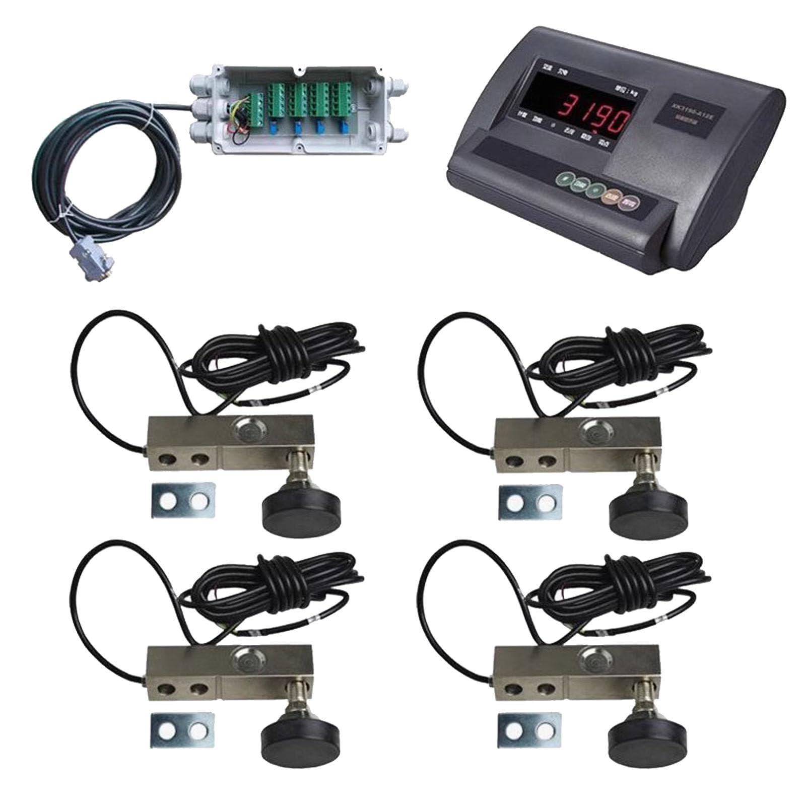 Kit de báscula para Ganado de Alta precisión,Kit de báscula para Ganado,Kit de báscula para Animales con indicador de pesaje,para Animales/Vaca/Cerdo/Cabra/Caballo/Alpaca,110V