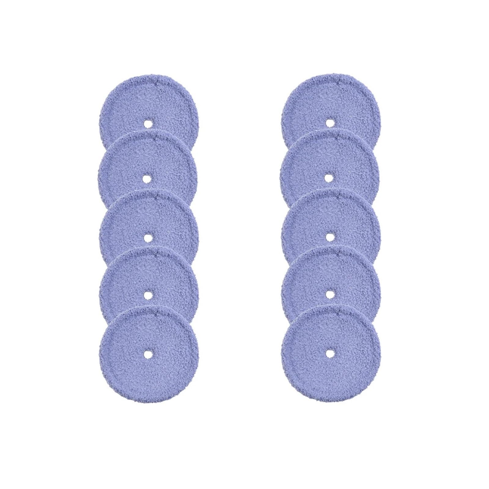 VIXWDRUTY 10PCS Washable Microfiber，Compatible for EVERYBOT，Edge RS700 RS500 Robot Replacement Part Cleaners Mop Cloth Mopping Cloths