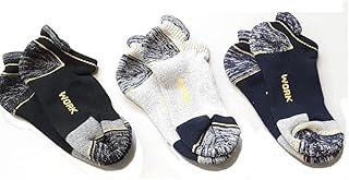 Sansò 6 Paia Calze Tecniche da Lavoro WORK, Sport e Tempo Libero, in Cotone ad Alta Resistenza, con Tallone e Punta rinforzati, in 3 colori assortiti CALZE - MADE IN ITALY (Tg.